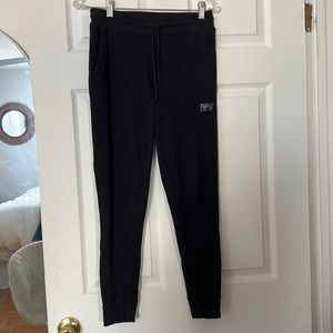 TNA black skinny waffle sweatpants! Size S